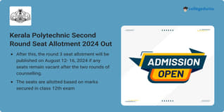 Kerala Polytechnic Second Round Seat Allotment 2024 Out; Get Direct Link Here